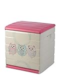 Material: polipropileno Plastiken (HLKRQ) Space Save Baúles, Rosa, 60x61x53 cm