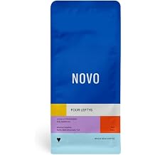 Novo Coffee "Four Leftys" Medium Roasted Shade Grown Whole Bean Coffee - 12 Ounce Bag