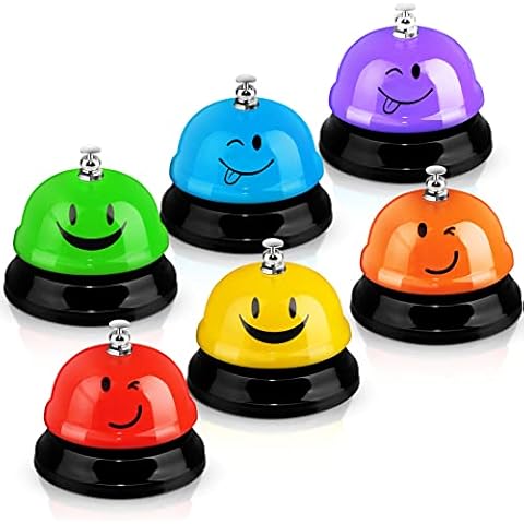 Tudomro 6 Pcs Desk Call Bell Set Cover