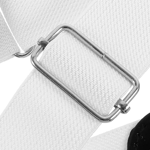 No Buckle Belt, Invisible Belt, Elastic Stretch Waist Belt Decorative Belt for Dresses Jeans Pants (White)4