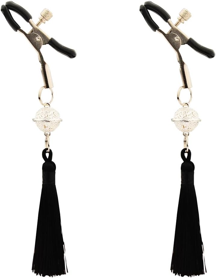 BDSM Nipple & Clit Clamps for Couples, Adjustable Adult Toys for Women’s Sexual Pleasure, Bondage Accessories