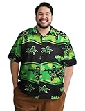 Yoimira Hawaiian Shirts for Men, Print Mens Casual Short Sleeve Button Down Shirts Floral Aloha Beach Shirt