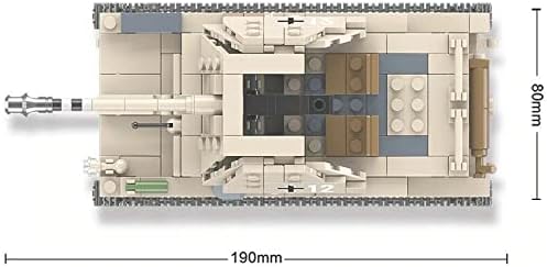 Miniatura 5 de General Jim's WW2 German Tank Destroyer Bloques de construcción Ladrillos Toy Set de juguetes de la Segunda Guerra Mundial SD.KFZ.138 Marder III