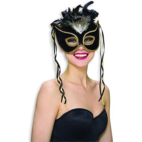 Venetian Velvt Eye Maskセレブ仮面ブラック4273