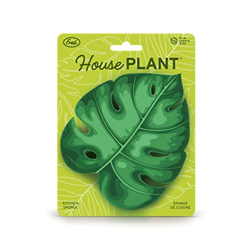 Image of Genuine Fred, House Plant, Monstera Leaf Kitchen Sponge, Multicolor