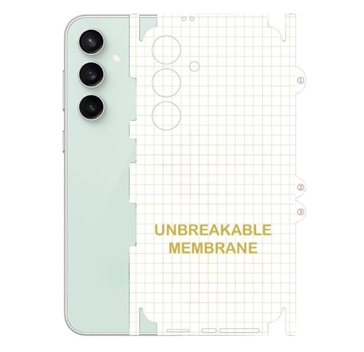 A3sprime Back and Side Screen Guard for Samsung Galaxy S23 FE 5G |Edge to Edge Full Coverage Unbreakable Soft Transparent Back and Side Skin Protector| (Pack of 1)