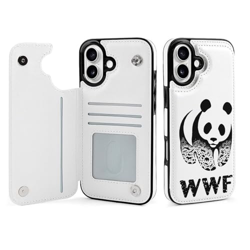iPhone16Plus�p�P�[�X �p���_ WWF ���� ���z�^ �蒠�^ �A�C�t�H��16Plus�p�P�[�X �J�[�h���[ �ϏՌ� �X�}�z�P�[�X