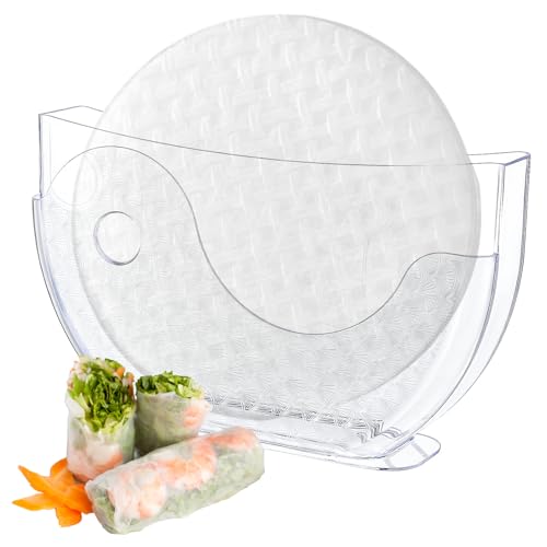 Rzspher Eispapier-Wasserschüsselhalter 28cm, Reispapier Wasserschale Reispapier Sommerrollen Reisbehälter Reispapierhalter, Frühlingsrollen Wasserschüssel (Reispapier nicht im Lieferumfang enthalten)