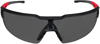 Milwaukee Anti-Fog Safety Glasses Tinted Lens Black/Red Frame