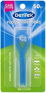 DenTek Floss Threaders | For Braces, Bridges, and Implants | 50 Count