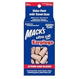 Mack's Ultra Soft Foam Earplugs, 30 Pair - 33dB Highest NRR, Comfortable Ear Plugs for Sleeping, Sno