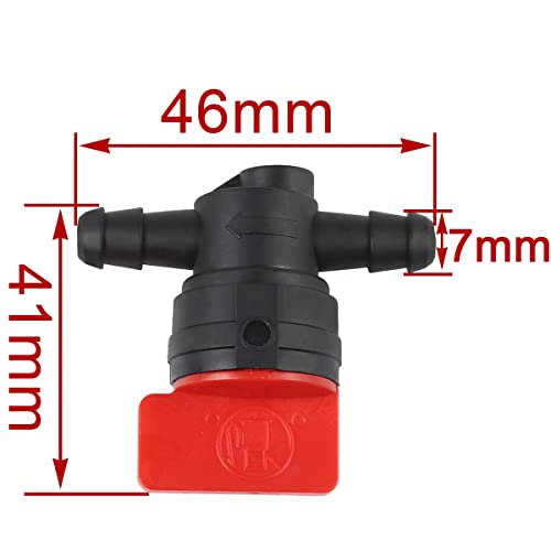 Hipa 24 393 16-S Fuel Pump 2-Feet Fuel Line For Bs 808656 491922 John D Lg808656 Honda 16700-Z0J-003 Kawasaki 49040-7001 Fuel Filter & Fuel Line Shut Off Valve For Cub Cad Poulan Lawn Mower Parts #TOP6