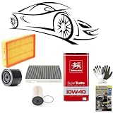 Kit de mantenimiento para coche compuesto por filtro de aceite + filtro de aire + filtro de combustible + filtro de habitáculo