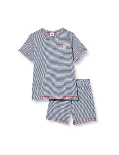 Petit Bateau Jungen A054R Pyjamaset, Medieval/Marshmallow, 12 ans Cover