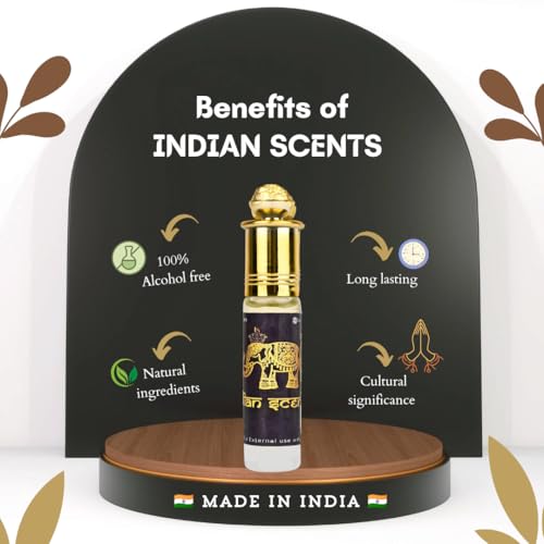 Image of Romantic Rose Attar - Alcohol-Free Natural Rose Perfume Oil | Long-Lasting Floral Fragrance for Women & Men | 8ml Roll-On Ittar | Soft & Sensual Scent