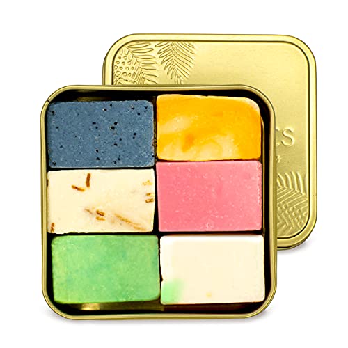 puremetics Zero Waste Testpaket: 6 Seifen Minis + Reisebox gratis | 100% natürlich, vegan & plastikfrei | Naturseife ohne Plastik | festes Duschgel, Shampoo, Gesichtspflege Cover