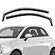 GEARMONSTER Windabweiser kompatibel mit FIAT 500 / Abarth 2007-2024 Autofenster Regenschutz Regenabweiser Integrierte Deflektoren Integrierter Windabweiser, 2 Stück, Schwarz