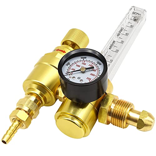 Oyhbo Argon/Co2 Flow Meter Gas Regulator Guage For Tig Mig Welder Welding Gas-Saving Cga580 Inlet #TOP6
