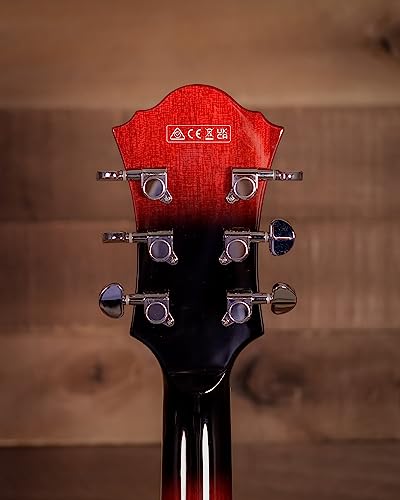 Ibanez Artcore Af75 Hollowbody Electric Guitar Transparent Red Sunburst #TOP7