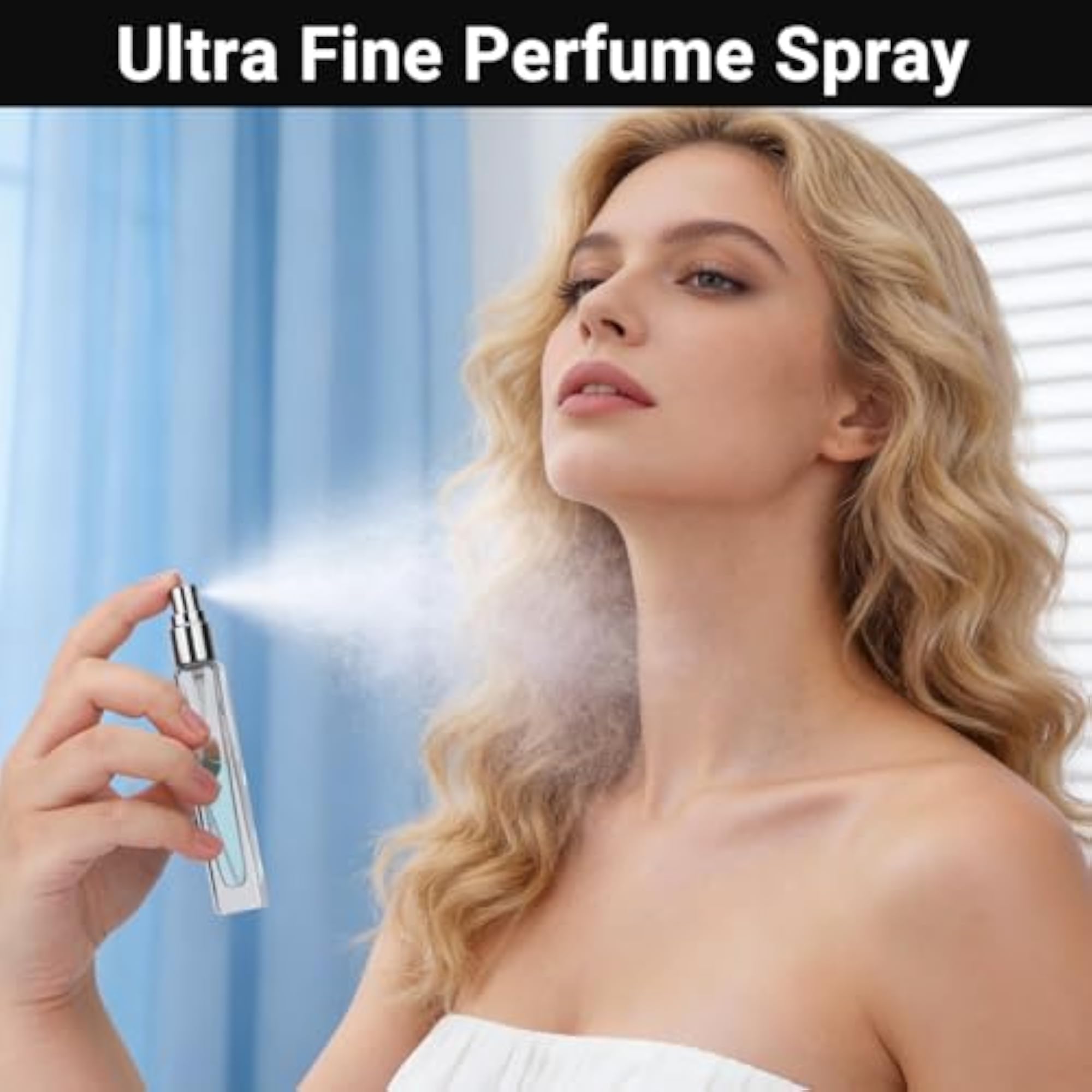10 Pcs 10ml Refillable Perfume Spray Bottle, Glass Travel Aftershave Dispenser