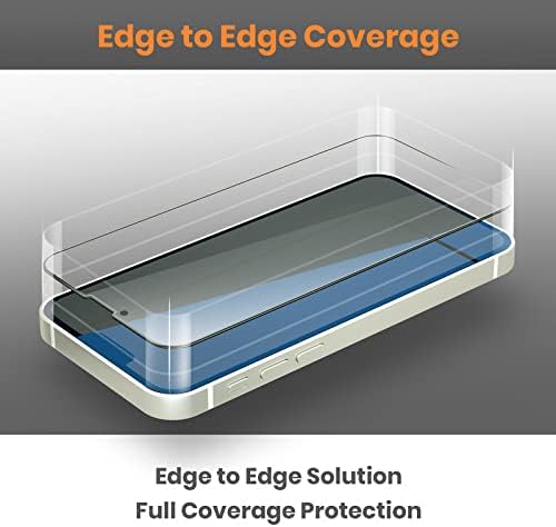 (2 Pack) HD Glass Screen Protector for 6.1" iPhone 13 Pro/iPhone 13,Klearlook Case Friendly/Edge to Edge Cover Clear Curved Tempered Glass Screen Film,Full Screen Cover for iPhone 13/13 Pro(6.1 Inch)
