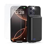 Battery Case for iPhone 12 Pro Max ,13 Pro Max, 14 Pro Max, 14 Plus (6.7 inch)-2026 Upgraded High Capacity 13800mAh Battery Pack Rechargeable Charger Charging Case with Tempered Glass Screen Protector