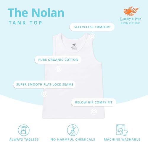 Lucky & Me | Nolan Boys GOTS Organic Cotton Tanks (3-Pack)2