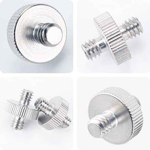 Adaptador de rosca 1/4 a 3/8 para trípode tornillo de cámara convertidor metálico 5