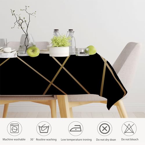 Nappe imperméable haut de gamme polyester motif géométrique chic