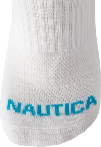 Image of Nautica Womens Low Cut Socks - 12 Pack Breathable Mesh Cushioned Athletic Performance No Show Socks for Women