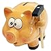 Acan Hucha Cerdito de cerámica con Martillo 12 x 14,5 x 12,5 cm. Caja de Ahorro de Dinero Infantil, decoración Original para niños y niñas