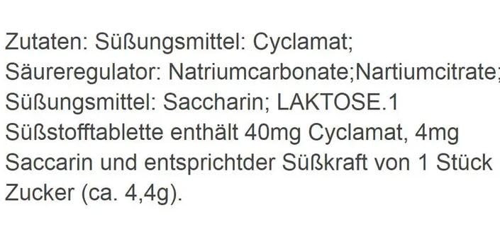 Lot De 2 édulcorants Mivolis Saccharine - 2400 Comprimés - Sans Alcool - Allemagne - Pour Diabétiques