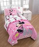Disney Minnie Mouse Girls Twin Bedding Sheet Set