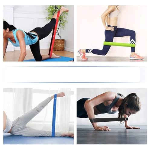 Kit 5 Faixas Elásticas Para Exercícios Fortalecimento Muscular Pilates Academia Exercicio Funcional