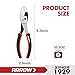 ARROW Slip Joint Pliers, 8 Inch High Carbon Steel Pliers Tool with Rust Resistant Finish, Comfortable TPR Handle, 3-Zone Jaw for Gripping, Tightening, or Loosening Nuts and Bolts