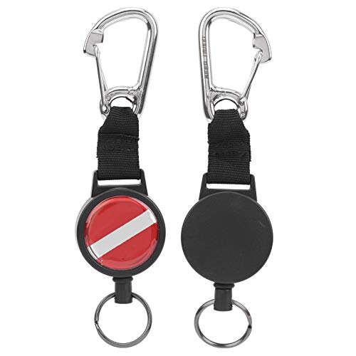 POENVFPO Tauch-Lanyard, Einziehbares Edelstahldraht-Anti-Verlust-Lanyard-Zubehör