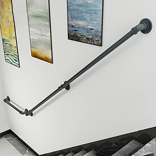 Main courante main courante d'escalier kit complet de rampe en fer