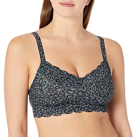 Cosabella Women's Say Never Printed Curvy Sweetie Bralette Bra, Black Panther Cover
