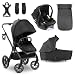 hauck 3in1 Kombi Kinderwagen Comfort N Care Trio Set - Black