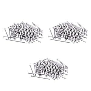 Reinscer 180x Silber Nägel 304 Edelstahl