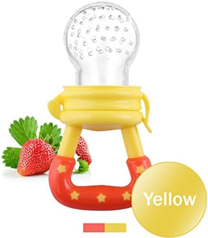 1PC Baby Fruit Juice Feeding Pacifier Silicone Soother BPA Free (Yellow)