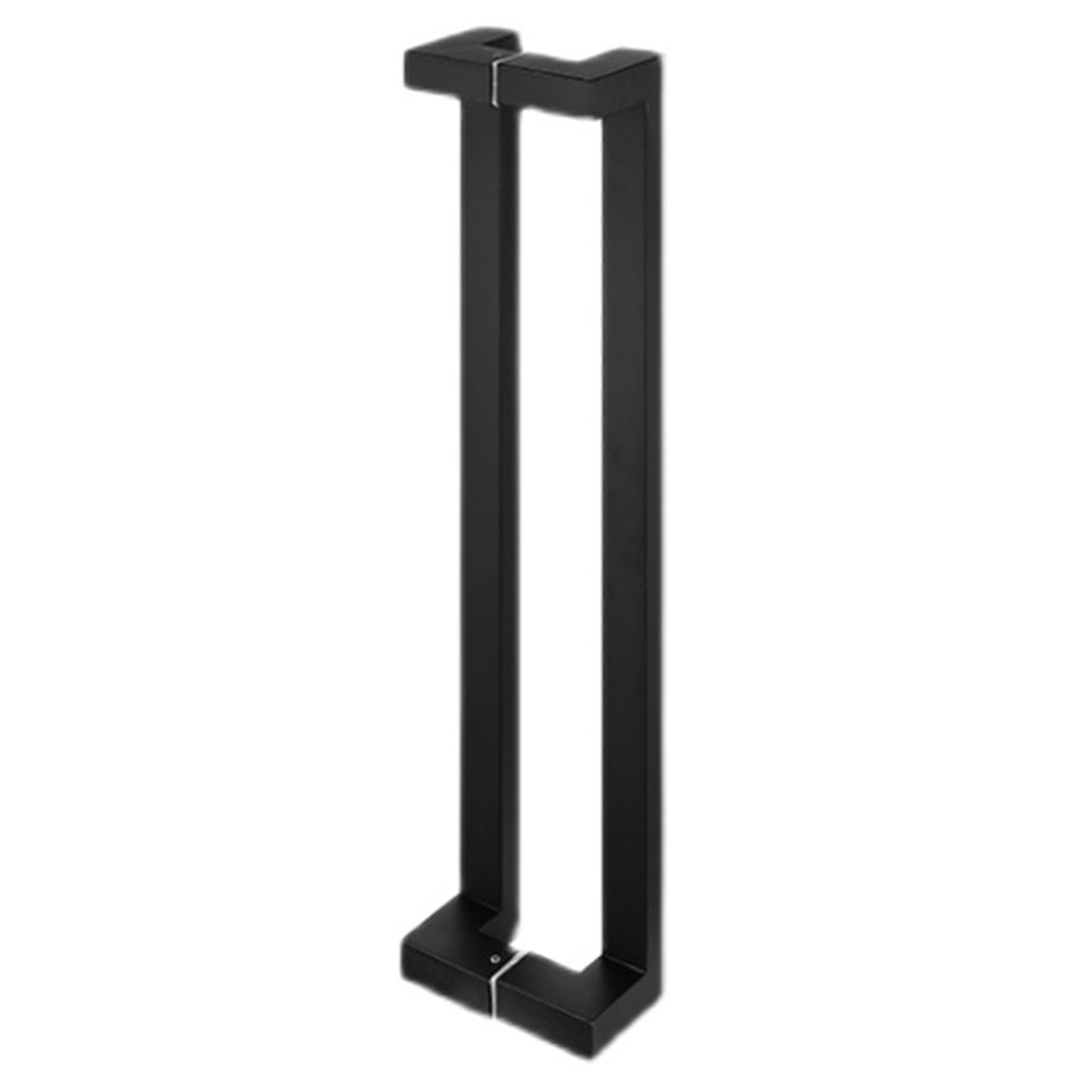 Poignée de porte coulissante en acier inoxydable noire pour réparer un jeu de fixation