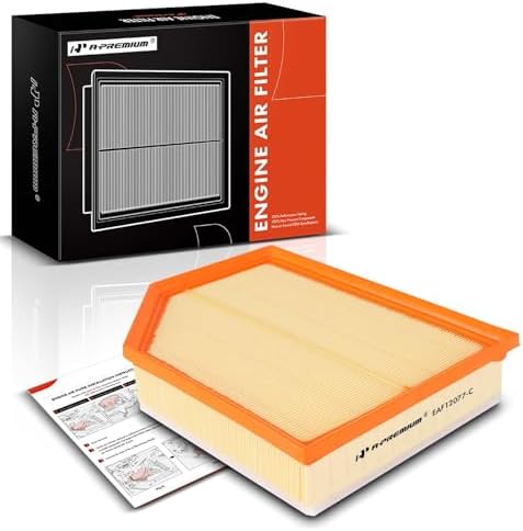 A-Premium Engine Air Filter Compatible with Volvo XC60 2018-2023, XC90 2016-2023, S60 2019-2023, S90 2017-2023, V60 2019-2023, V60 Cross Country 2020-2023, V90 2018-2021, V90 Cross Country 2017-2023
