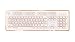 Azio MK-RETRO-02 Mk Retro USB Typewriter Inspired Mechanical Keyboard, Blue Switch, Gold Edition