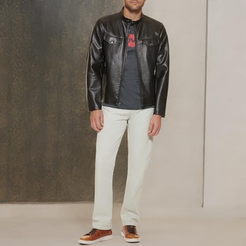 Image of Levi's Men's Faux Leather Racer Jacket