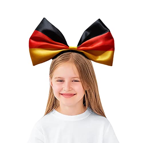 Asarly Bandanas de arco – Faixa de cabeça com bandeira alemã para acessórios de exibição de festa do