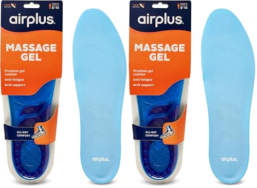 Airplus Super Gel Insole Men's 8-14 (Pack of 2)