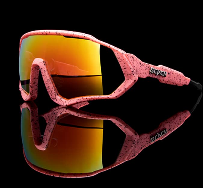 Lunettes photochromiques VTT avec verres auto-adaptatifs rose
