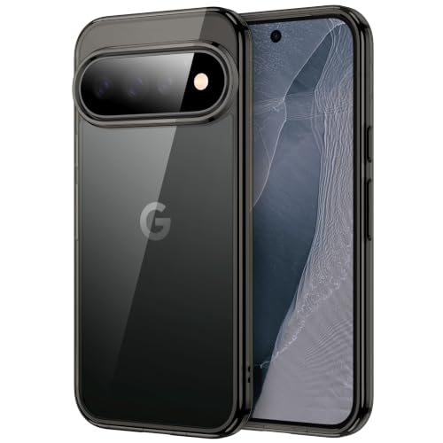 Image of JETech Case for Google Pixel 11 Pro, Anti-Yellowing, Black | Cover Scratch-Resistant, Hard PC Clear Back, Shockproof Protection, TPU Bumper