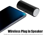 3.5 mm Jack Stéréo Mini Haut-parleur,Portable Wireless Plug in Speaker Mini Haut-parleur portable pour téléphones intelligents Tablettes Ordinateurs portables PC MP3 et MP4 (Noir)